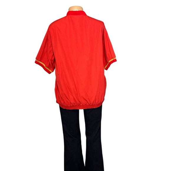 Nike NBA Hoops  Basketball Red Shirt Jacket Short Sleeve - Picture 6 of 10